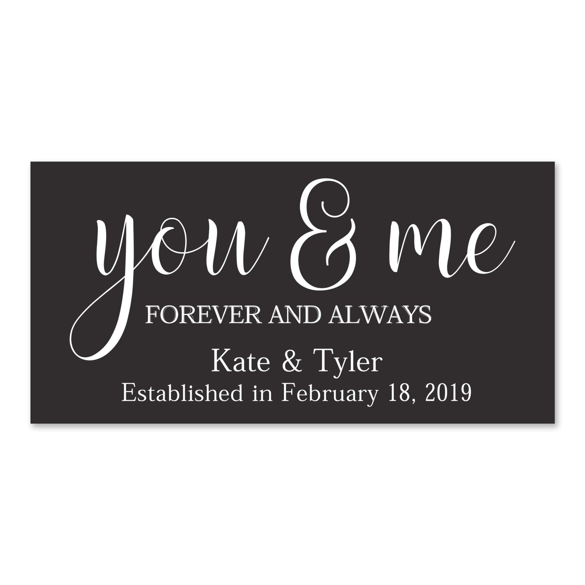 New Home Family Wall Decor Sign Gift - You & Me - LifeSong Milestones