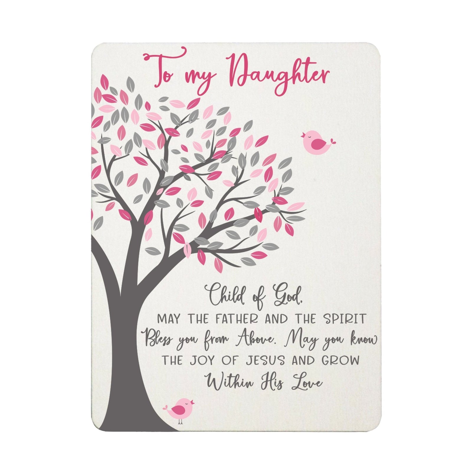 Newborn Baby Scripture Magnet for Fridge - May The Father - LifeSong Milestones