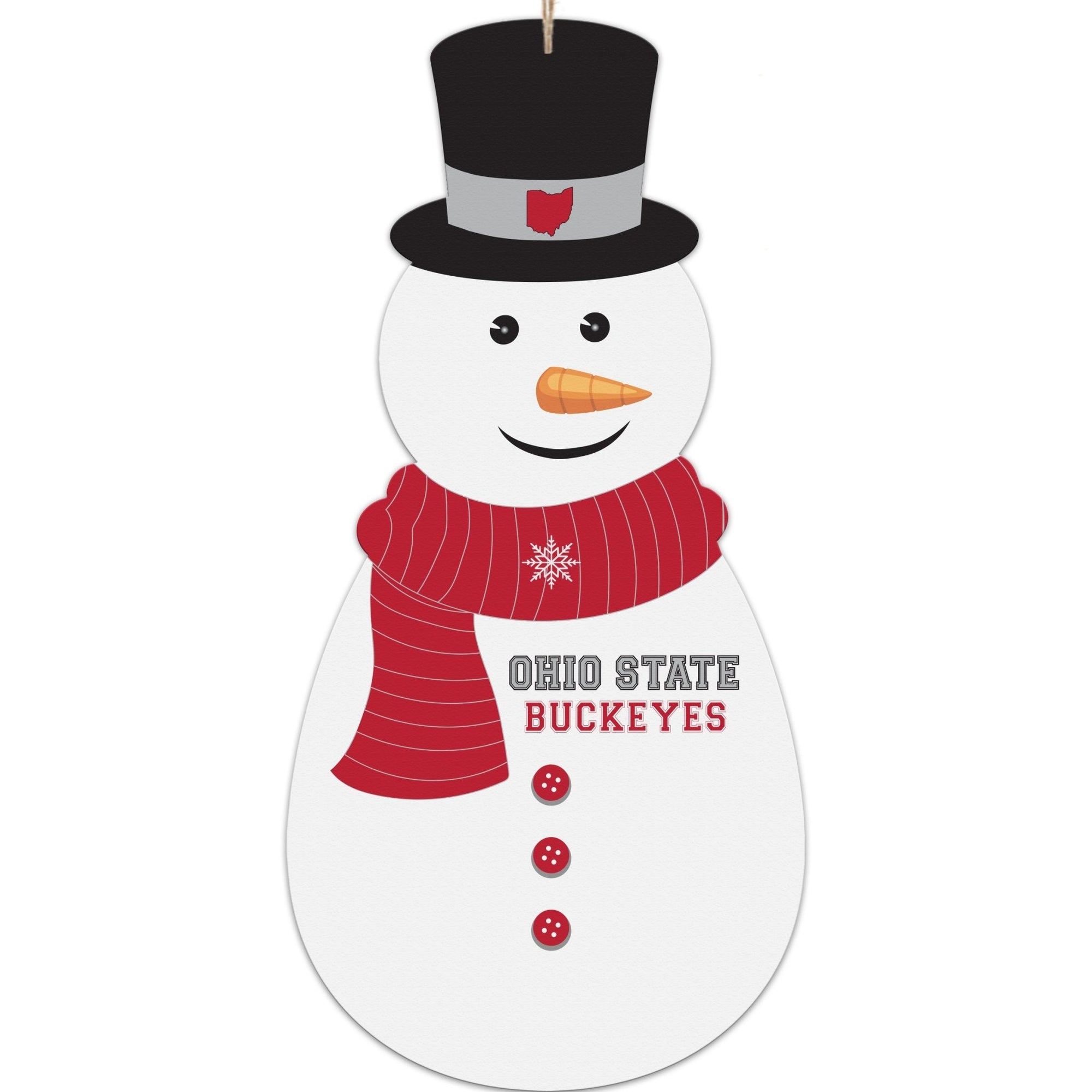 Ohio State Snowman Ornament Gift - LifeSong Milestones