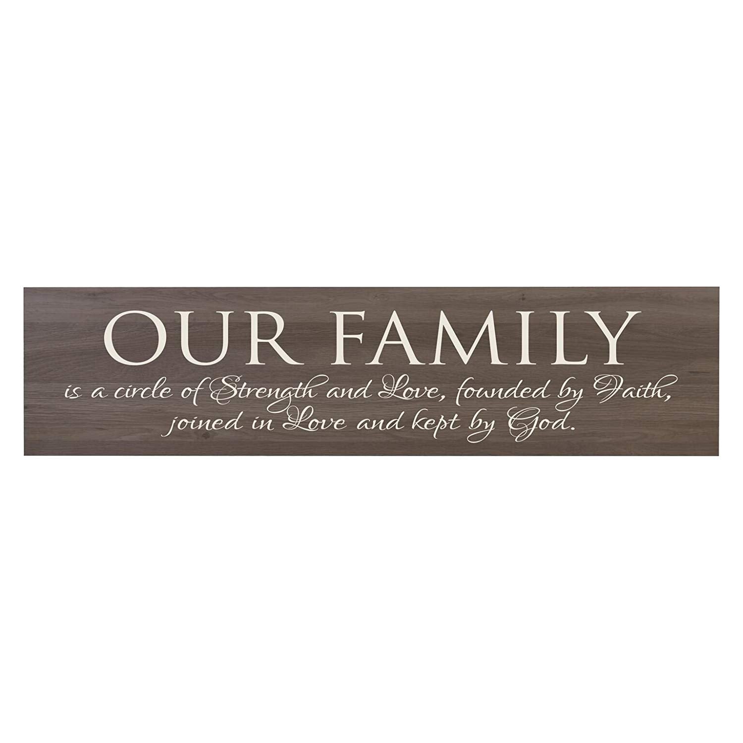 Our Family Is A Circle of Strength Decorative Wall Sign - LifeSong Milestones