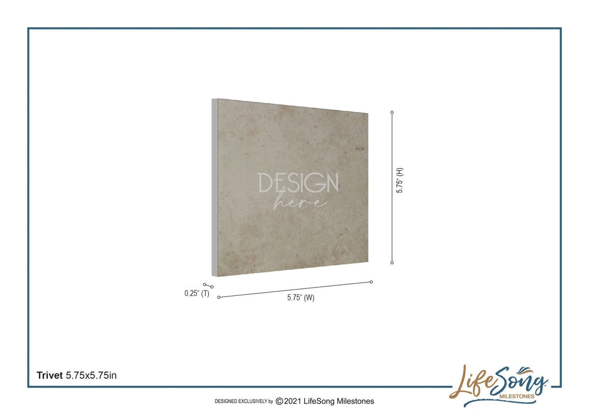 Pacific Region Home State Trivet - LifeSong Milestones