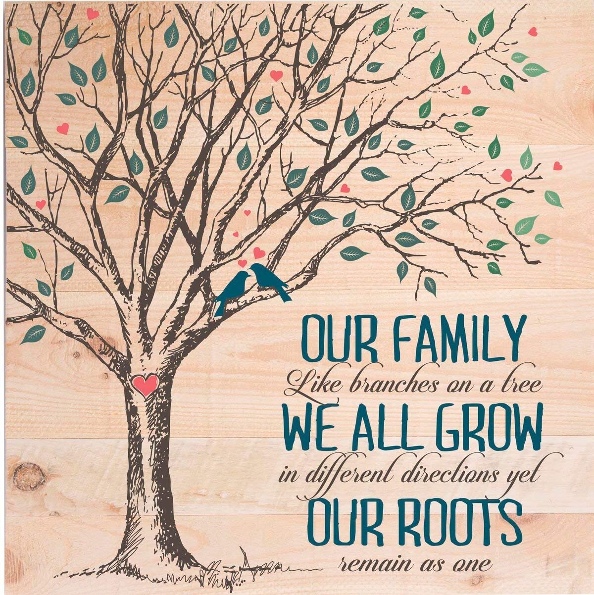 Pallet Art Family Home Decor Wall Plaque - Our Family - LifeSong Milestones
