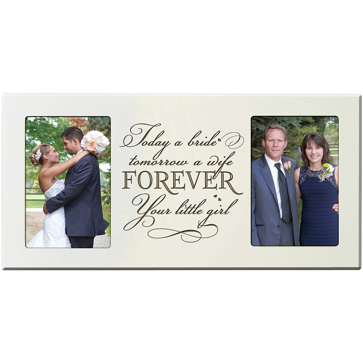 Parent Wedding 2 Photo Picture Frame Gift Idea &quot;Forever&quot; - LifeSong Milestones