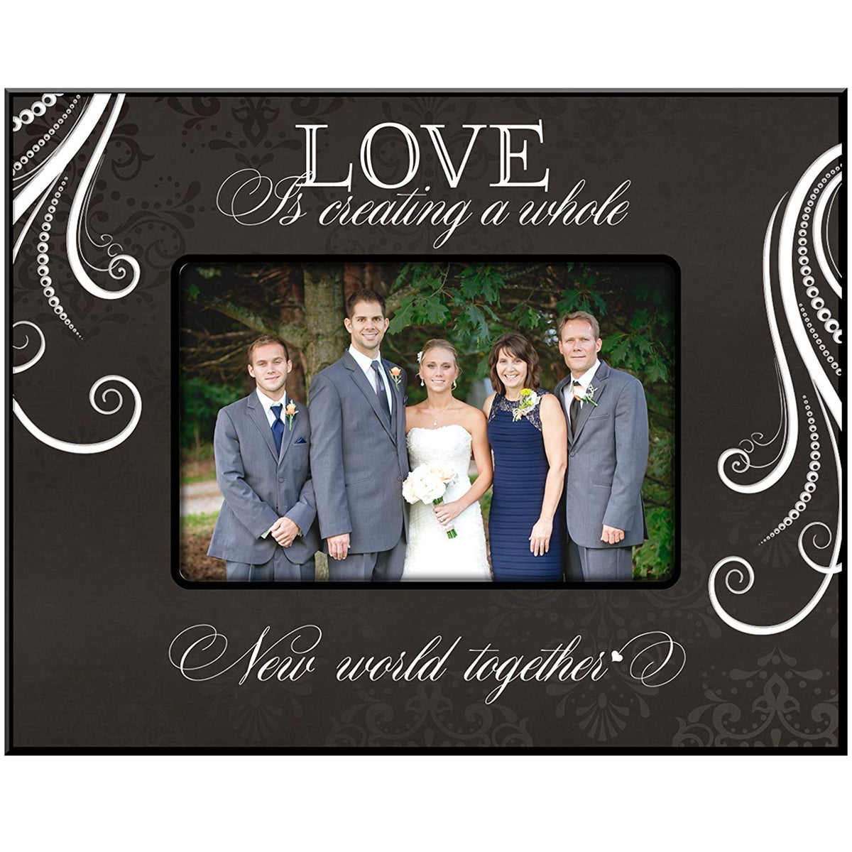Parent Wedding Picture Frame - Love is a Whole New World - LifeSong Milestones