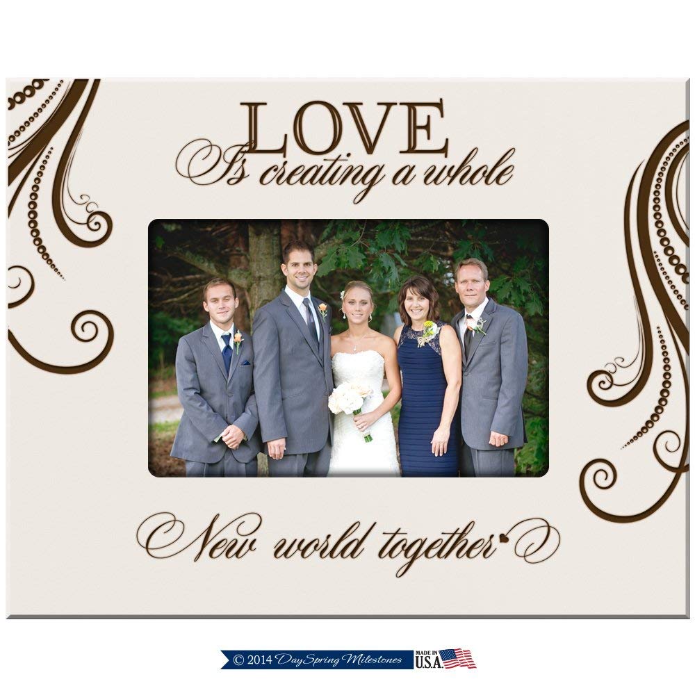 Parent Wedding Picture Frame - Love is a Whole New World - LifeSong Milestones