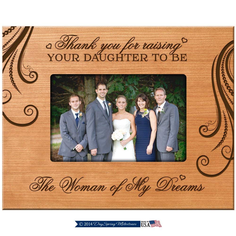 Parent Wedding Picture Frame - Thank You For The Woman Of My Dreams - LifeSong Milestones