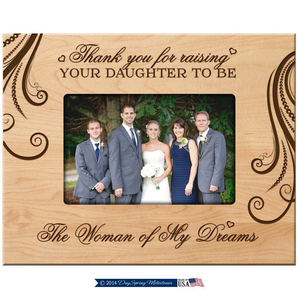 Parent Wedding Picture Frame - Thank You For The Woman Of My Dreams - LifeSong Milestones
