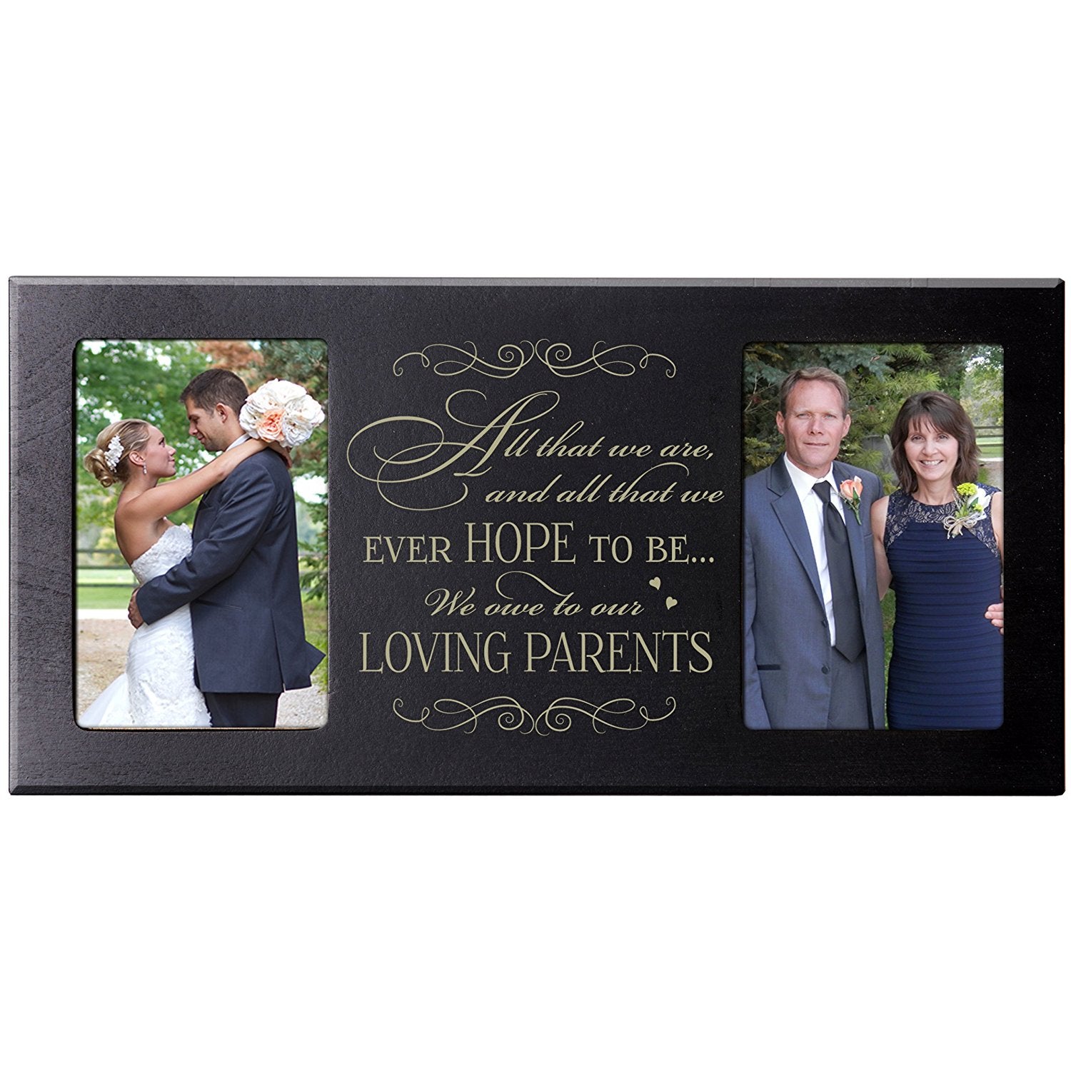Parent's Wedding Picture Frame Gift Idea "Loving Parents" - LifeSong Milestones