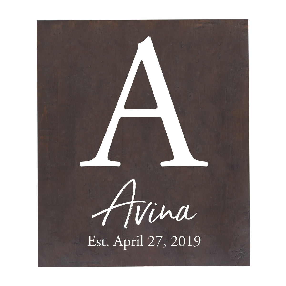 Personalized 18x21 Modern Family Established Wooden Pallet Wall Art Home Decoration - The Avina - LifeSong Milestones