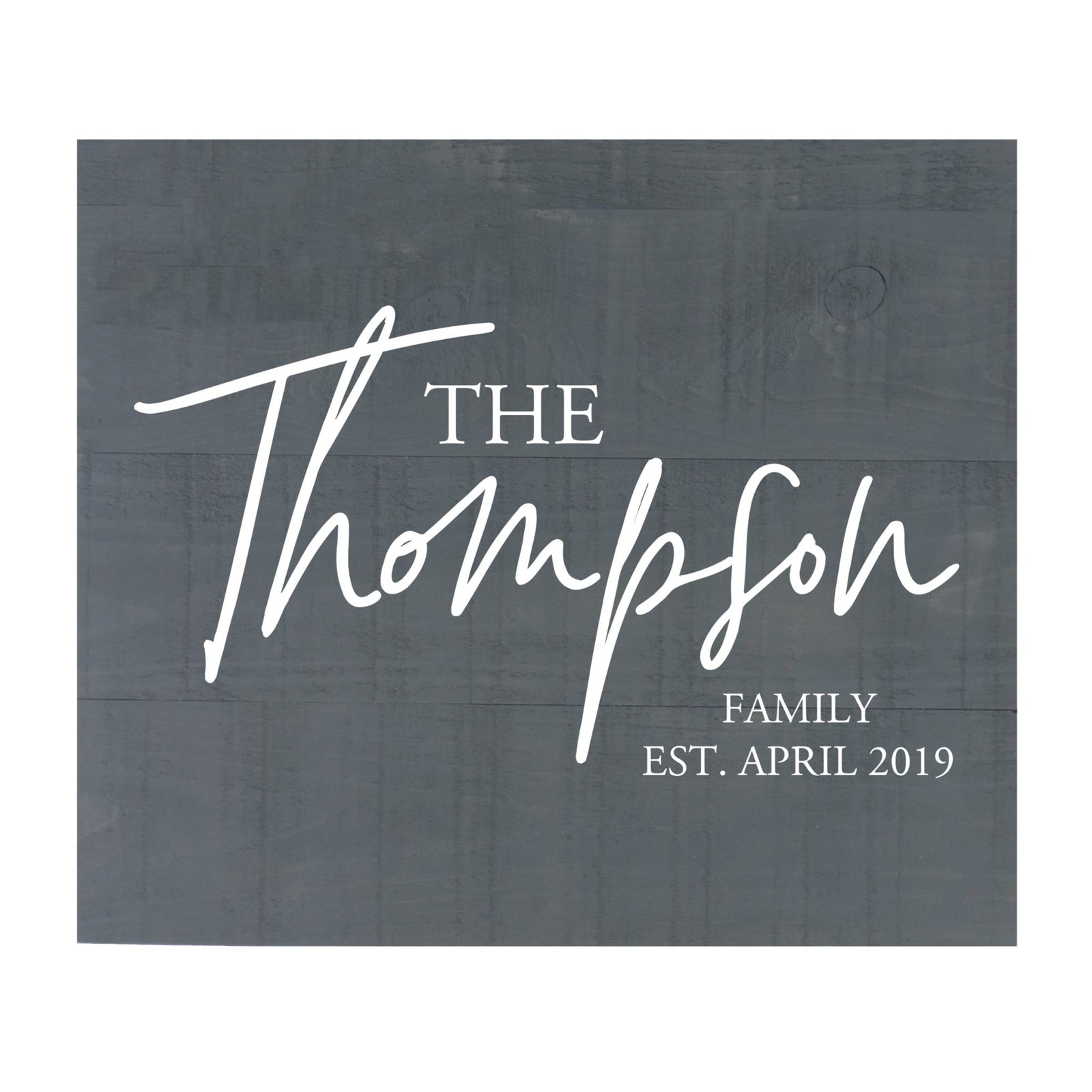 Personalized 18x21 Modern Family Established Wooden Pallet Wall Art Home Decoration - The Thompson - LifeSong Milestones