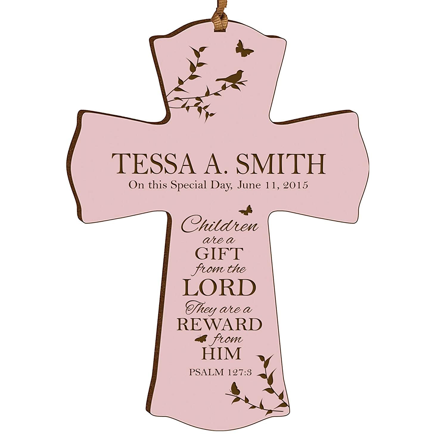 Personalized 1st Holy Communion Wall Cross - Gift From The Lord - LifeSong Milestones