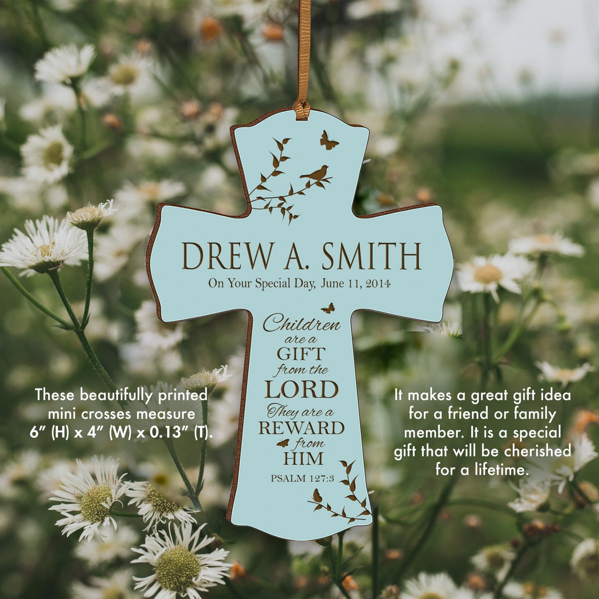 Personalized 1st Holy Communion Wall Cross - Gift From The Lord - LifeSong Milestones