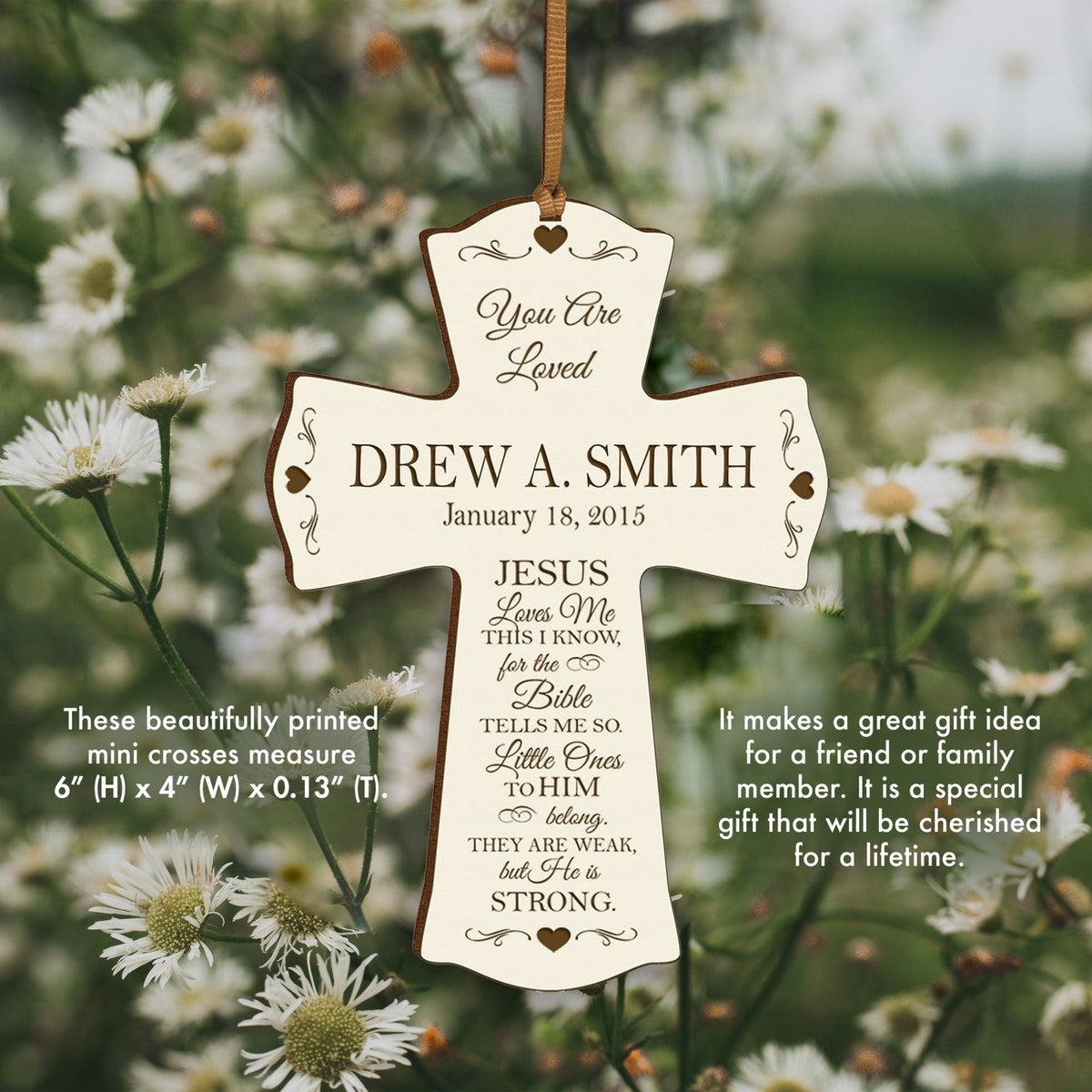 Personalized 1st Holy Communion Wall Cross - Gift From The Lord - LifeSong Milestones