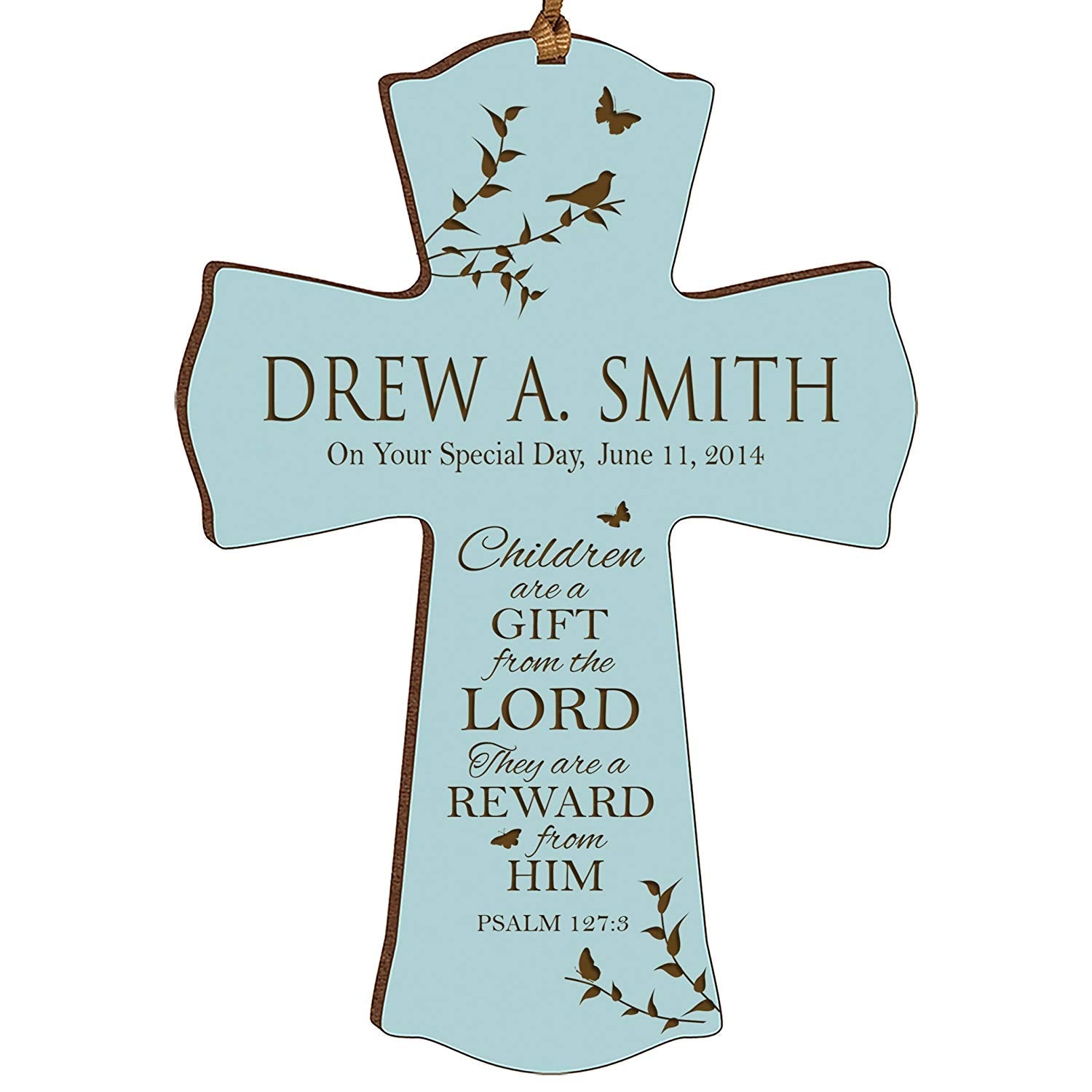 Personalized 1st Holy Communion Wall Cross - Gift From The Lord - LifeSong Milestones