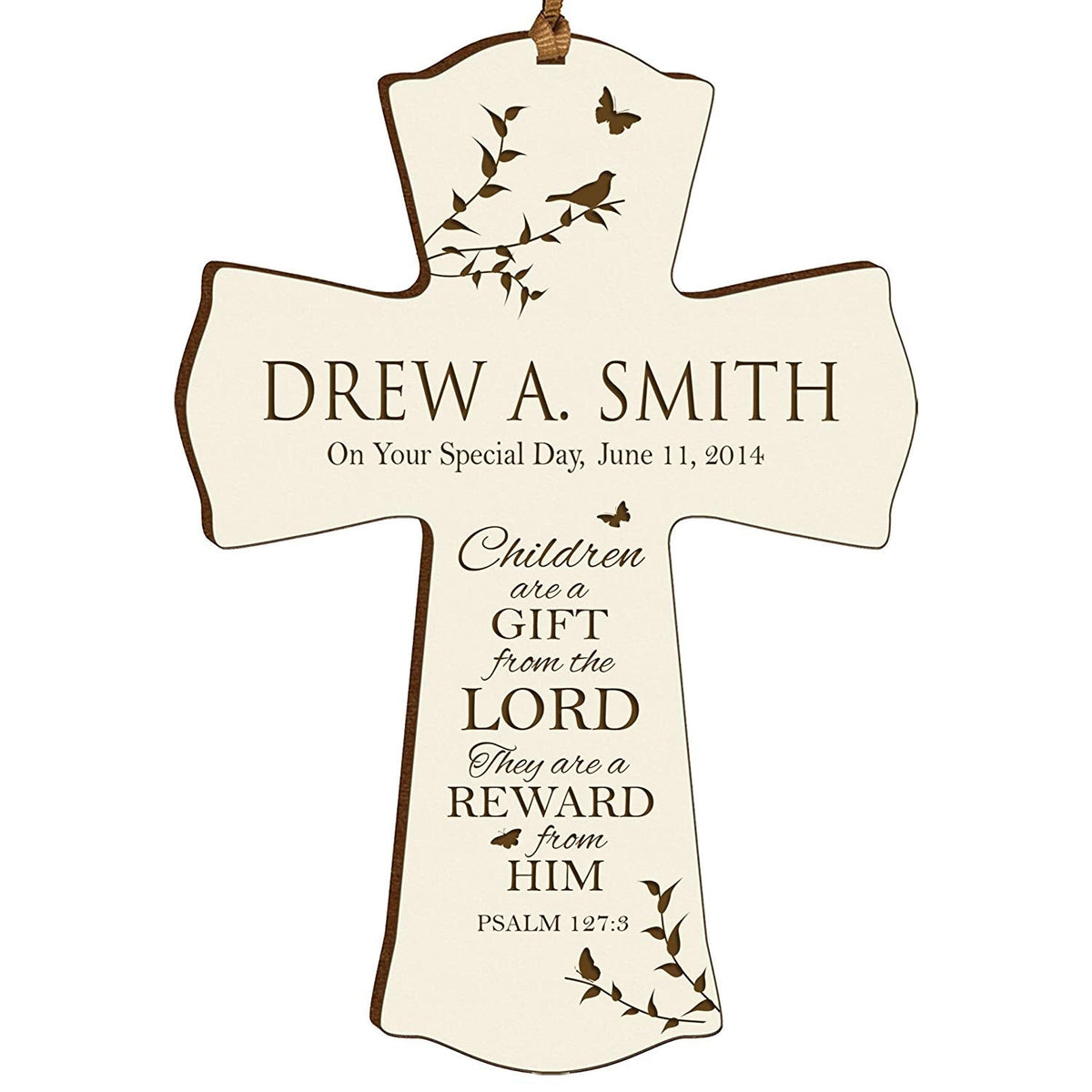 Personalized 1st Holy Communion Wall Cross - Gift From The Lord - LifeSong Milestones