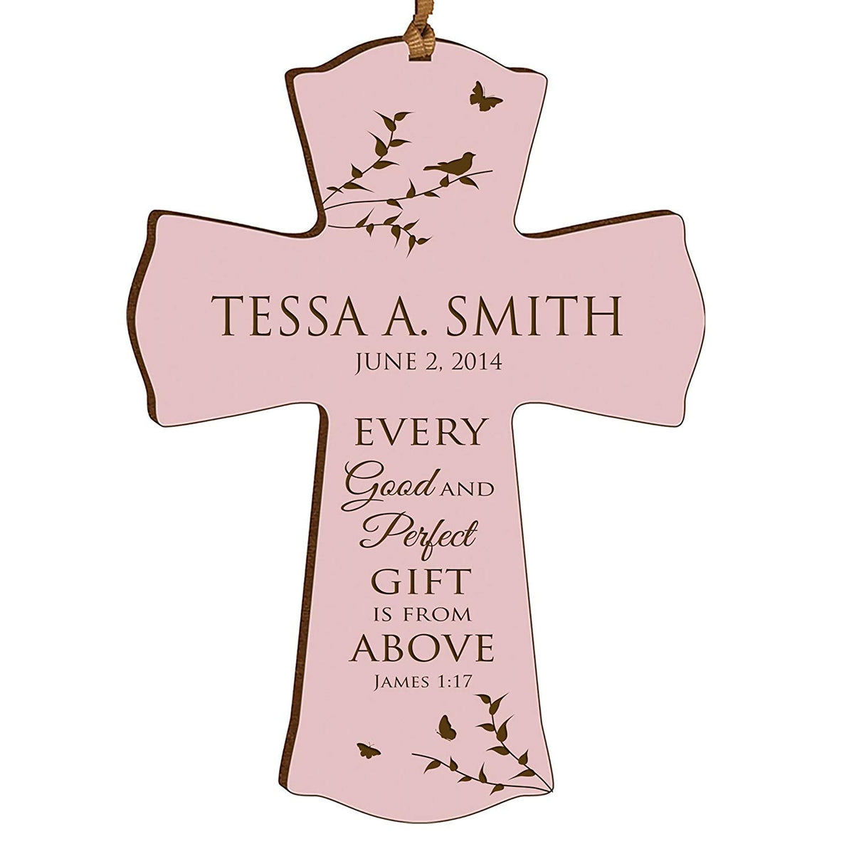 Personalized 1st Holy Communion Wall Cross - Good And Perfect Gift - LifeSong Milestones