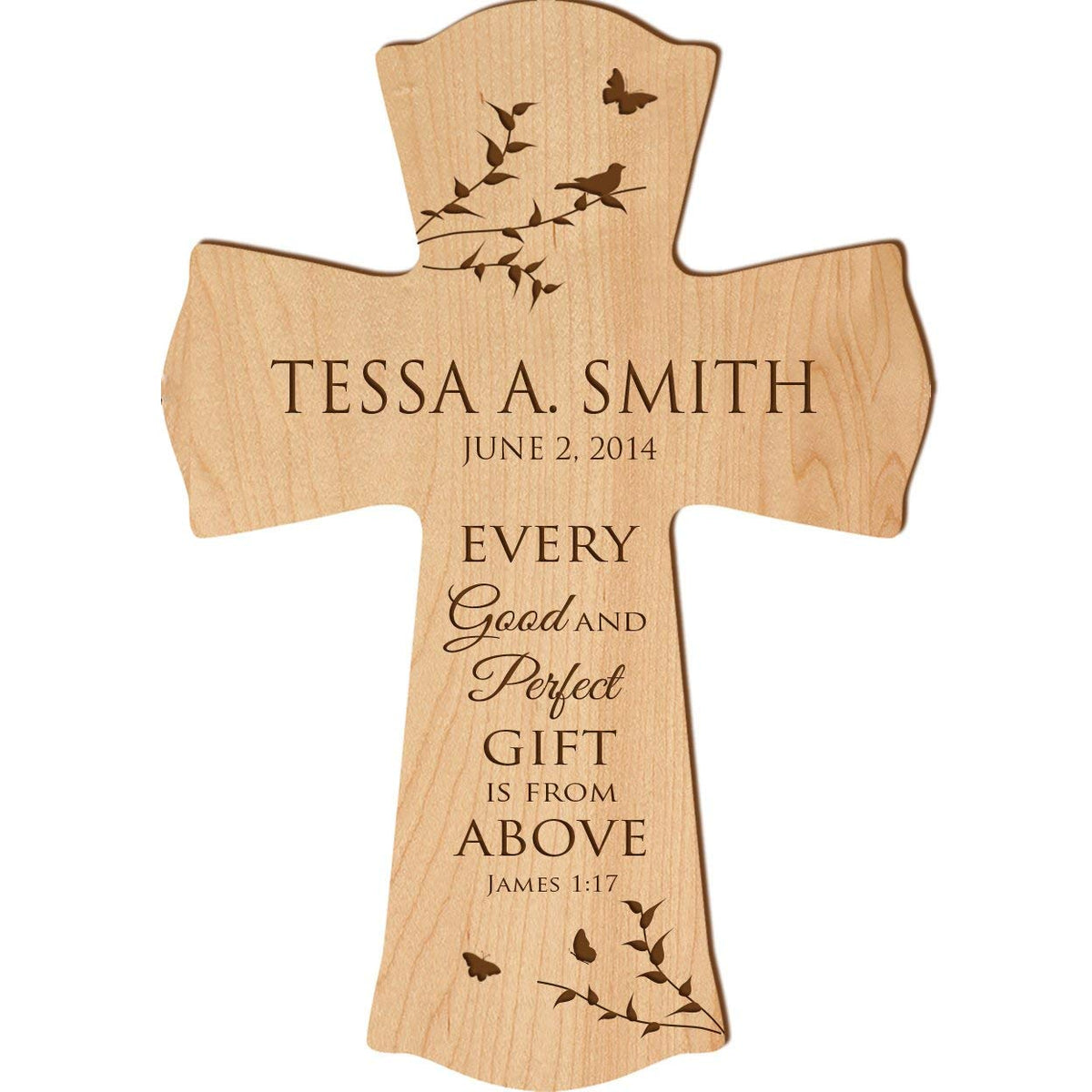 Personalized 1st Holy Communion Wall Cross - Good And Perfect Gift - LifeSong Milestones