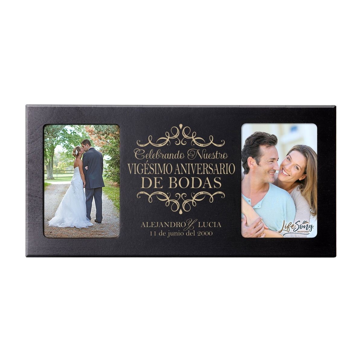 Lifesong Milestones Personalized 20th Wedding Anniversary Spanish Picture Frame Decorations