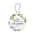 Personalized 2.75in Christmas Ceramic White Round Ornament for Grandparents - Our First Christmas - LifeSong Milestones