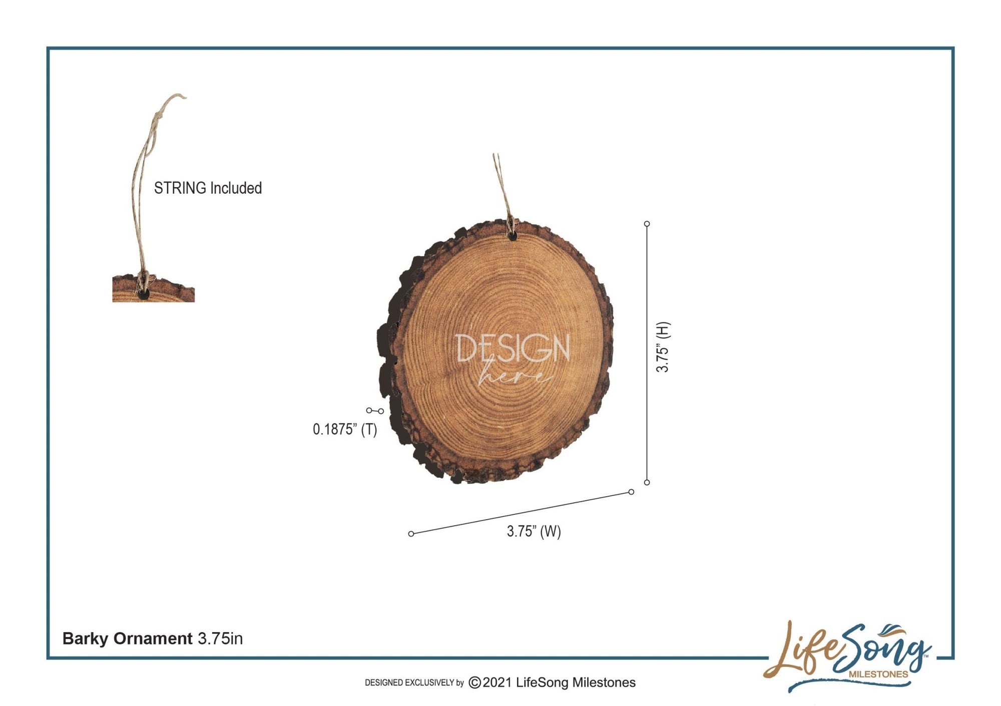 Personalized 30th Wedding Anniversary Engraved Ornament - LifeSong Milestones