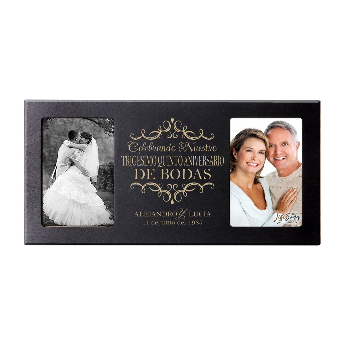 Lifesong Milestones Personalized 35th Wedding Anniversary Spanish Picture Frame Decorations