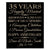 Personalized 35th Anniversary Wall Plaque - Happily Married - LifeSong Milestones