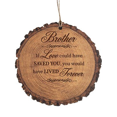 Personalized 3.75” Round Barky Hanging Memorial Ornament For Loss of Loved One - LifeSong Milestones