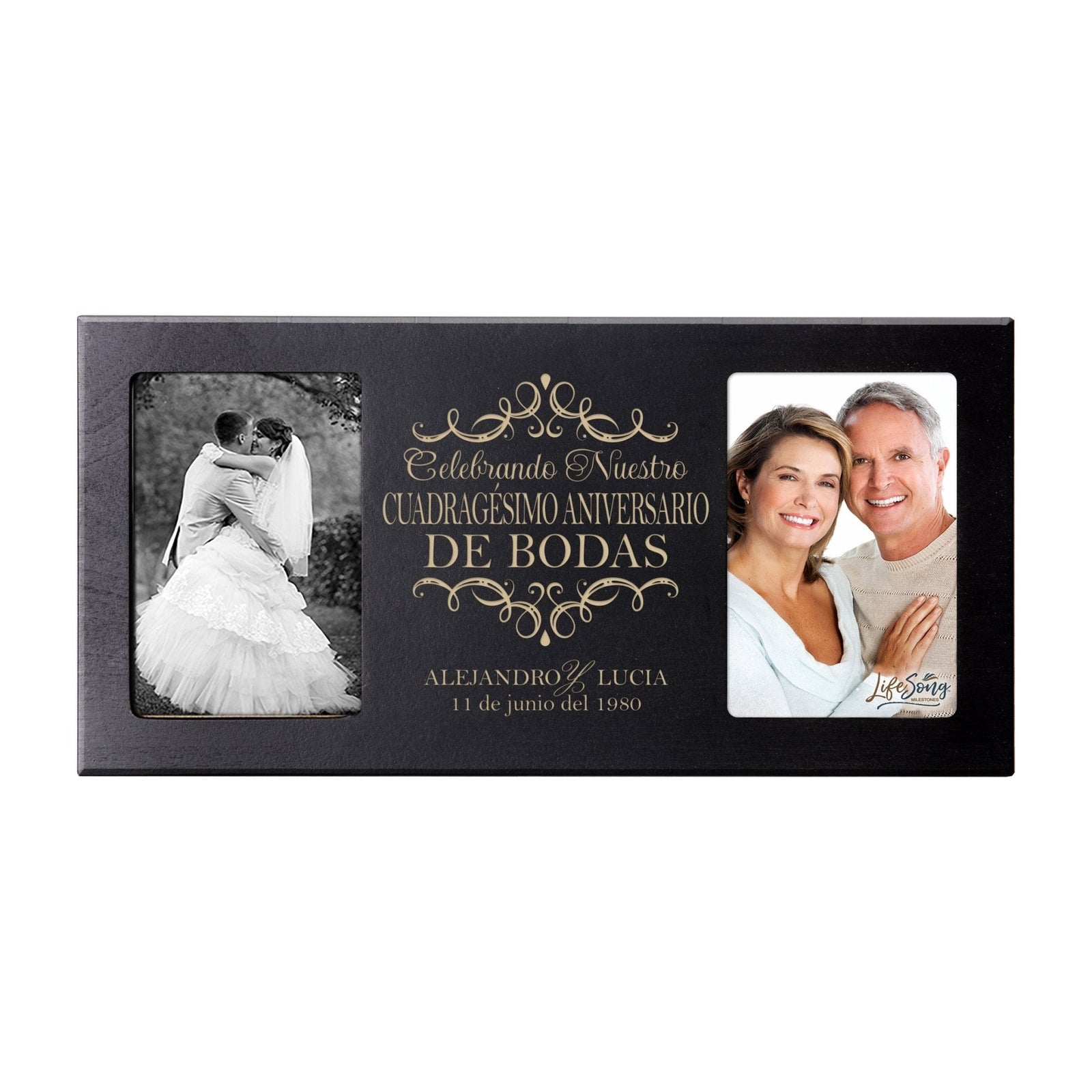 Lifesong Milestones Personalized 40th Wedding Anniversary Spanish Picture Frame Decorations