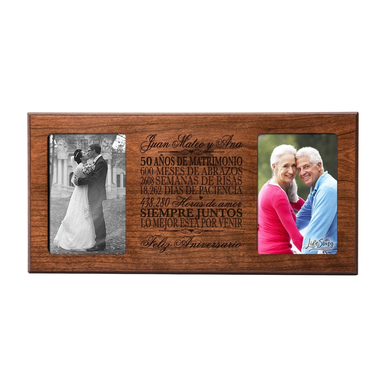 Lifesong Milestones Personalized 50th Wedding Anniversary Spanish Picture Frame