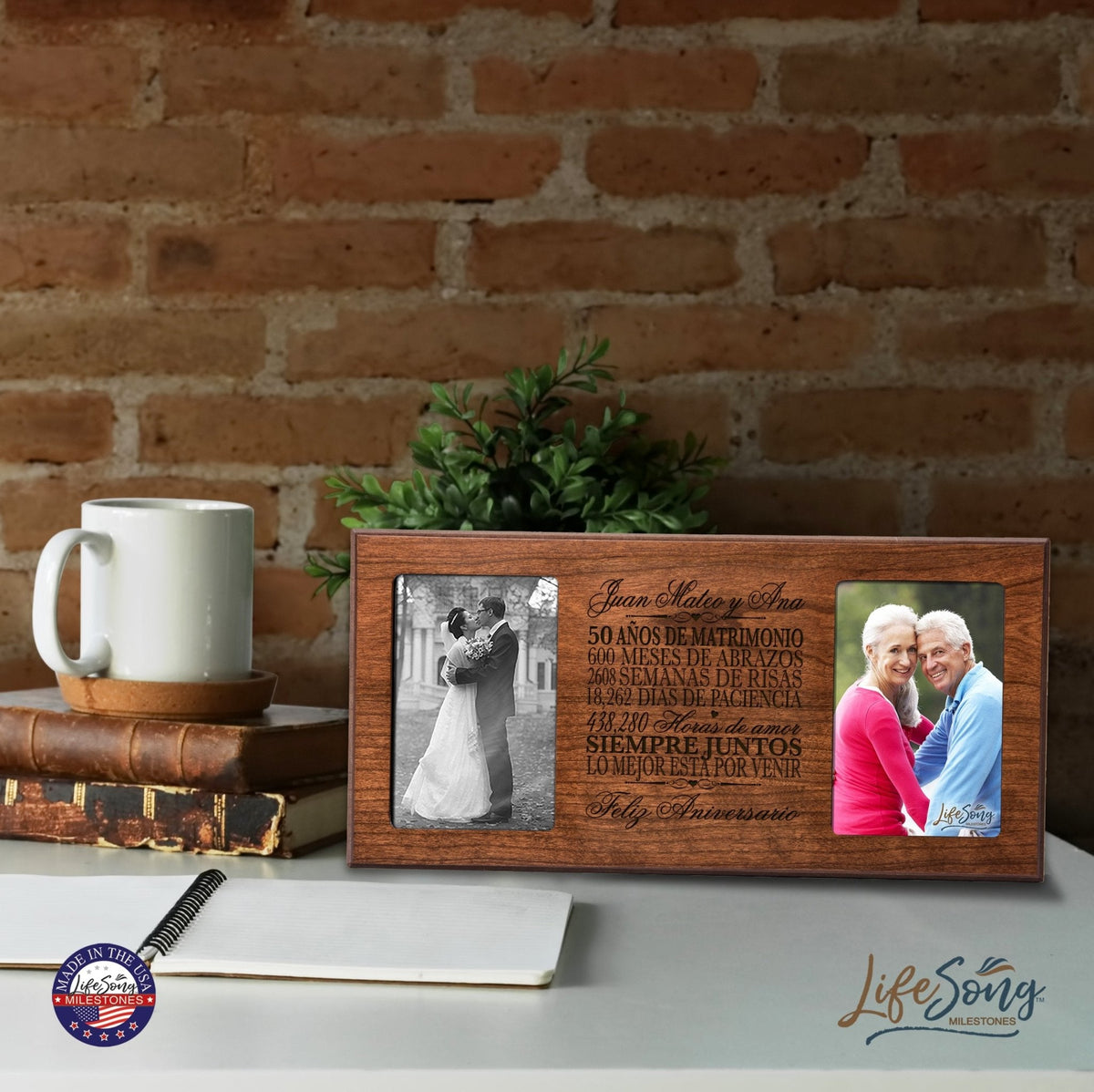 Lifesong Milestones Personalized 50th Wedding Anniversary Spanish Picture Frame