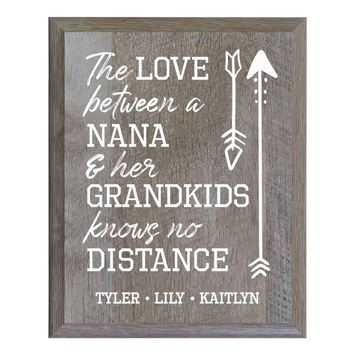 Personalized 8 x 10 Mother's Day Plaque - The Love - Barnwood - LifeSong Milestones