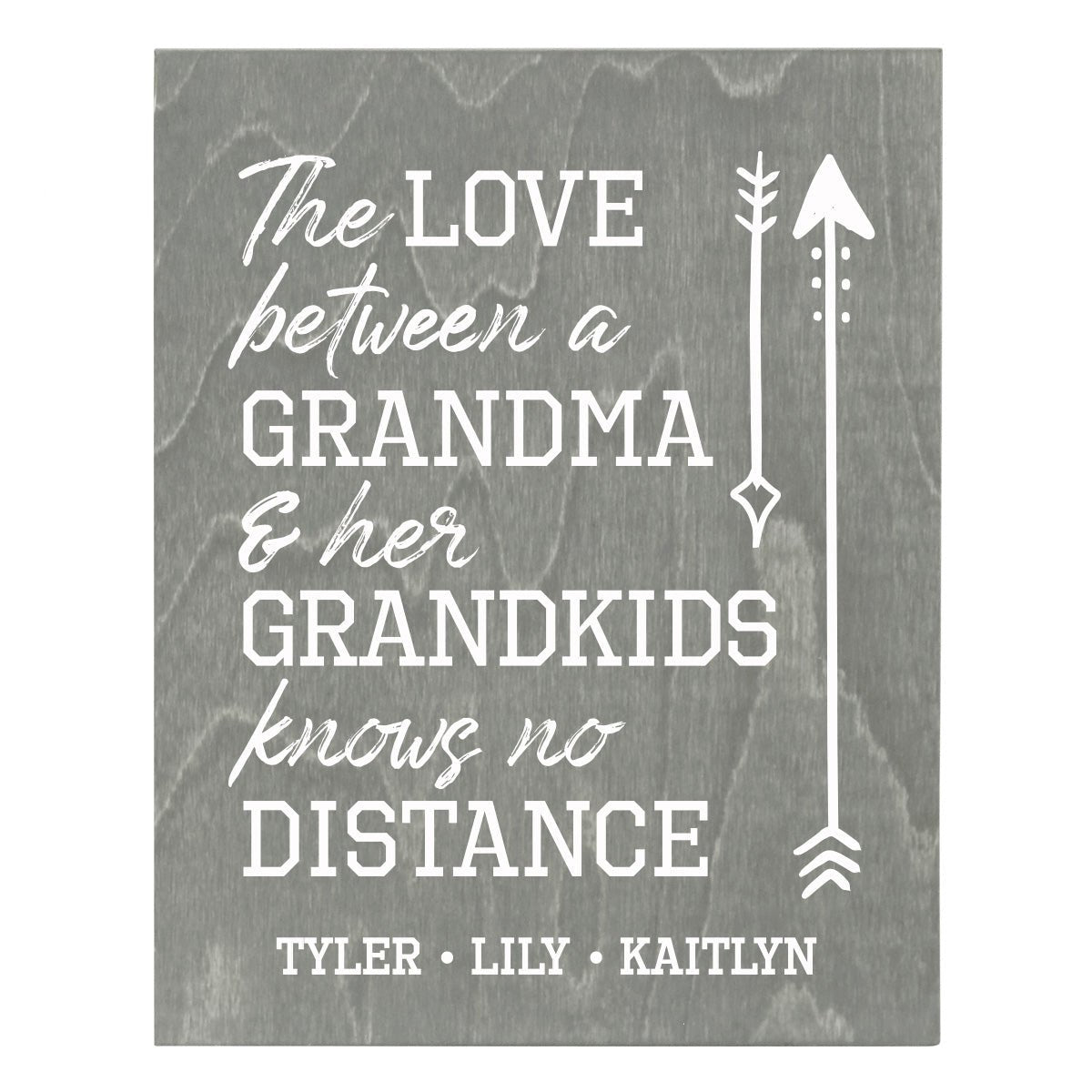 Personalized 8 x 10 Mother's Day Plaque - The Love - Grey - LifeSong Milestones