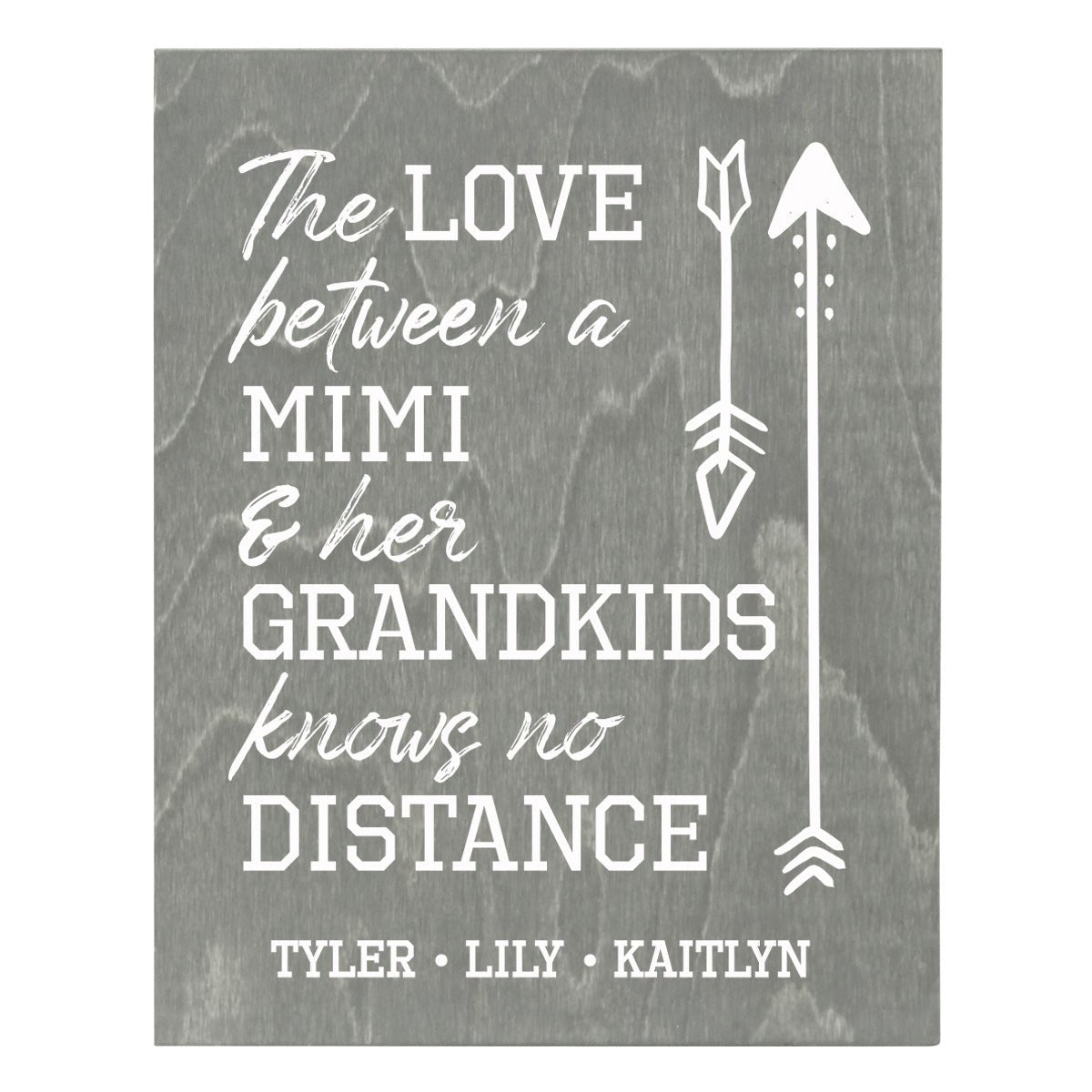 Personalized 8 x 10 Mother's Day Plaque - The Love - Grey - LifeSong Milestones