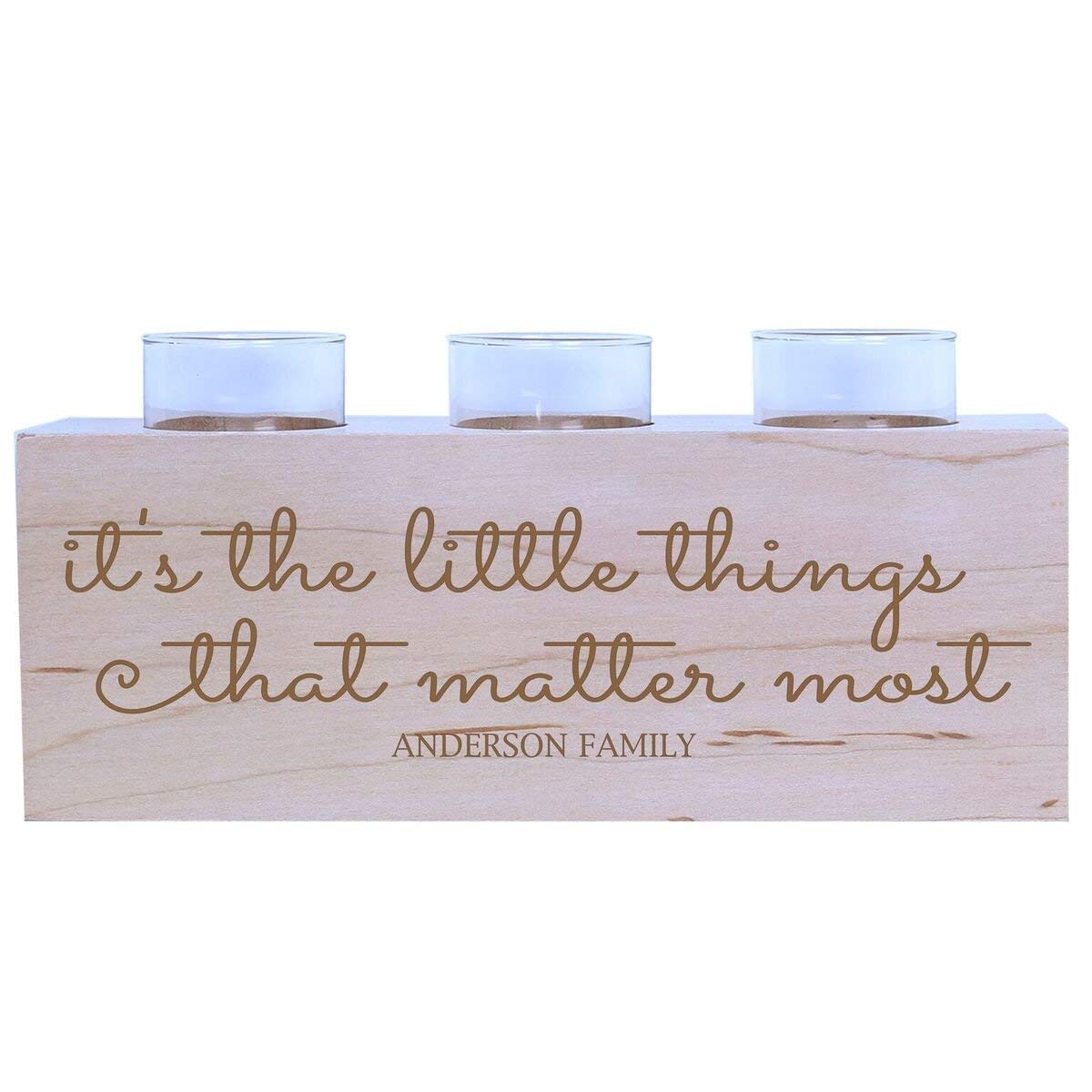 Personalized Anniversary Cherry Candle Holders - I Love Us - LifeSong Milestones