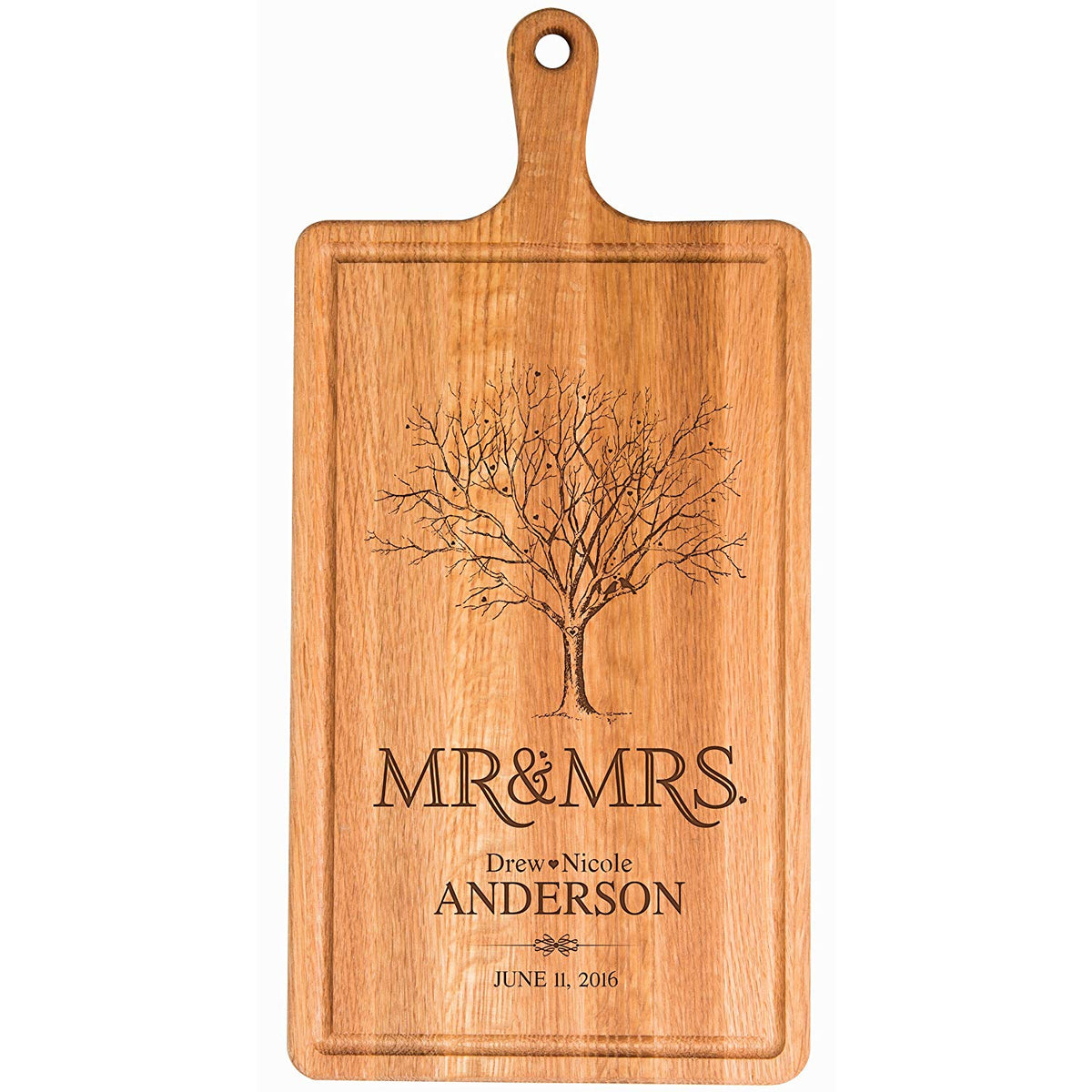 Personalized Anniversary Cherry Cutting Board - LifeSong Milestones