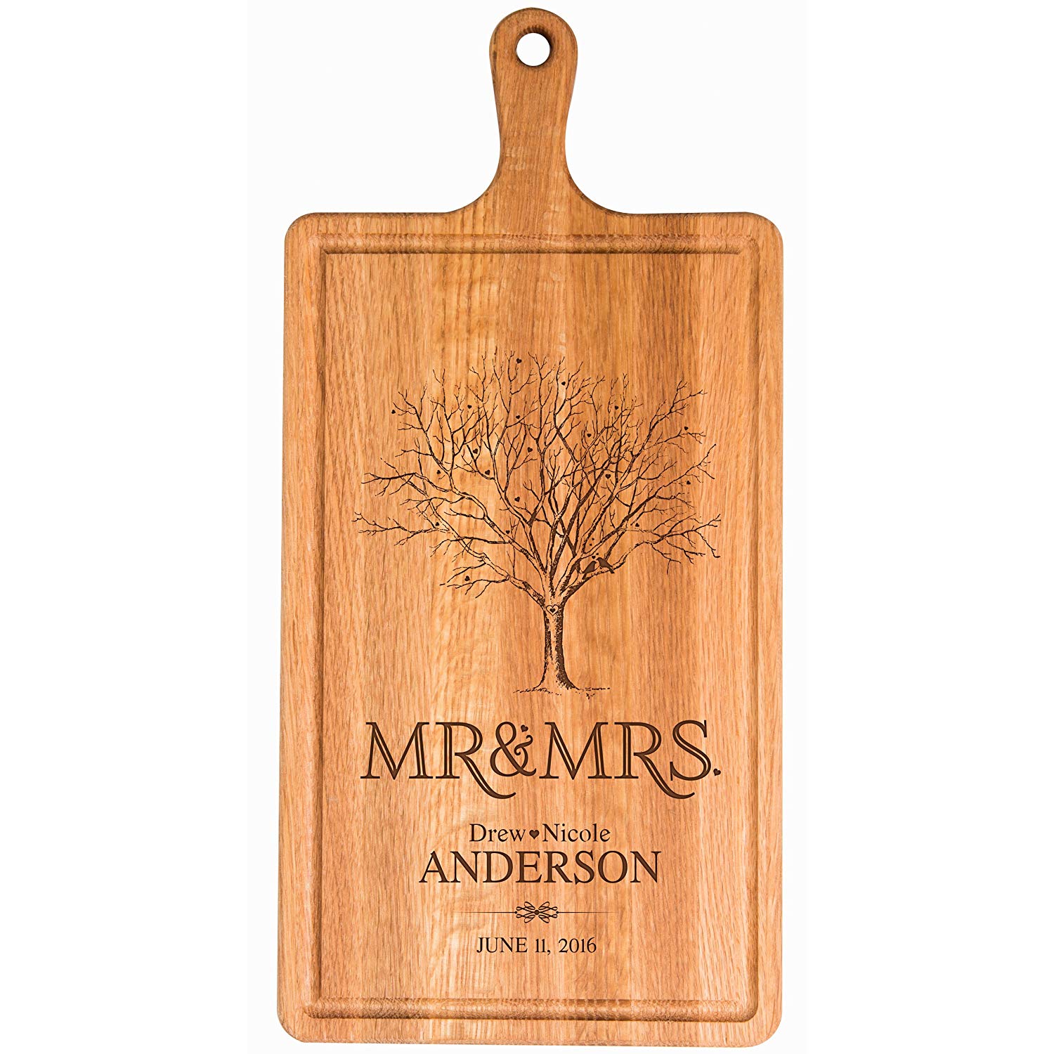 Personalized Anniversary Cherry Cutting Board - LifeSong Milestones