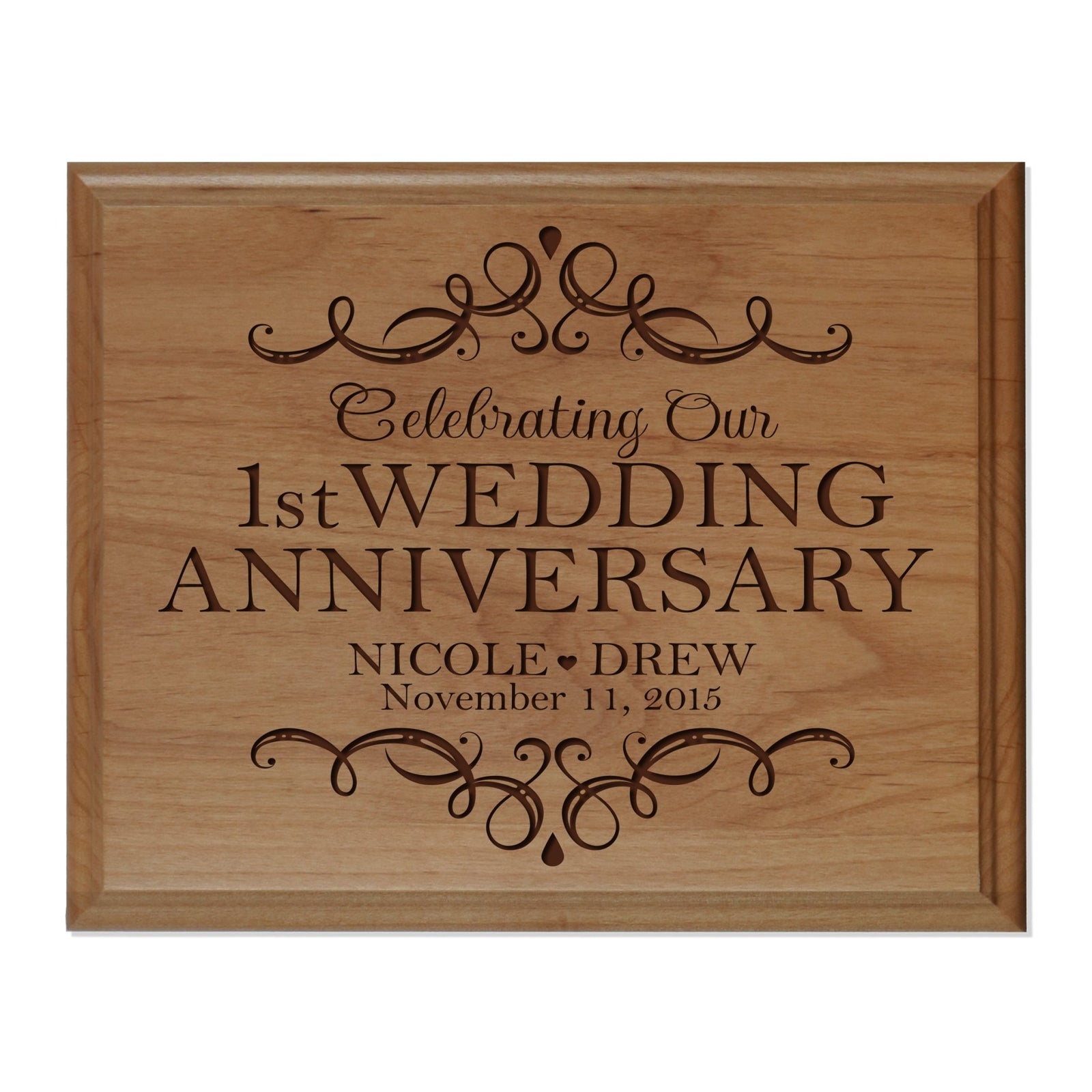 Personalized Anniversary Plaque - Celebrating Our Wedding Anniversary - LifeSong Milestones