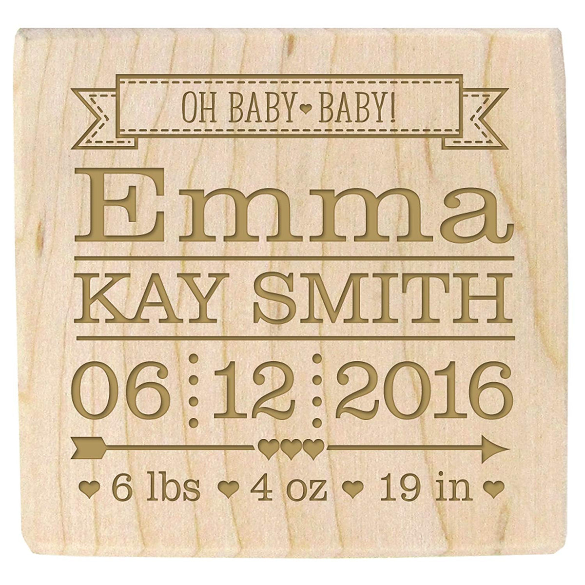 Personalized Baby Block - First We Had Each Other - LifeSong Milestones