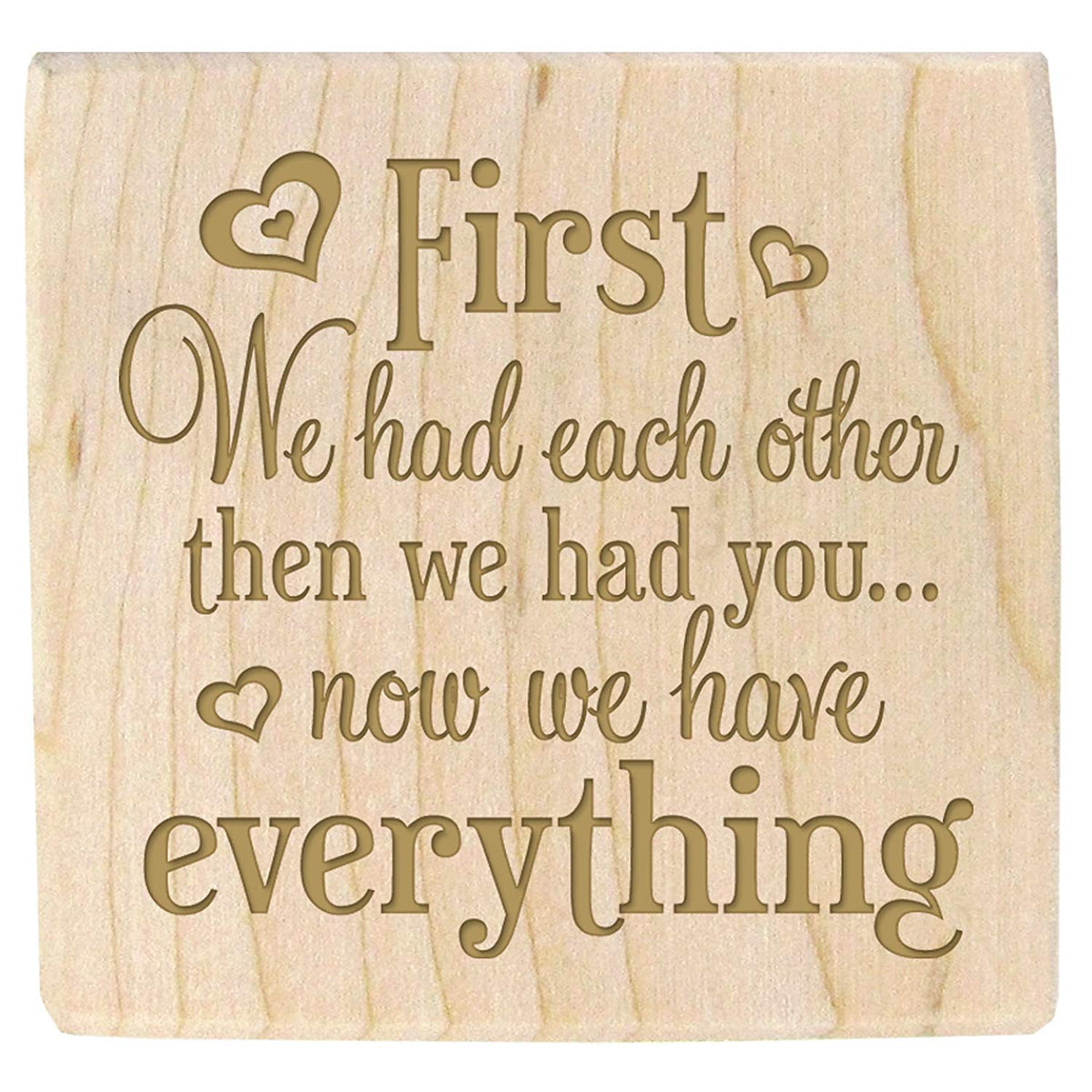 Personalized Baby Block - First We Had Each Other - LifeSong Milestones