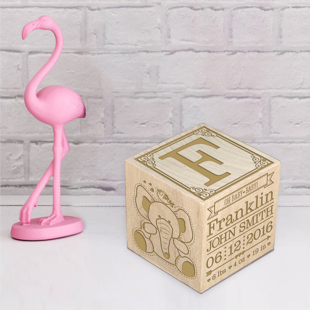 Personalized Baby Block - Love At First Sight - LifeSong Milestones