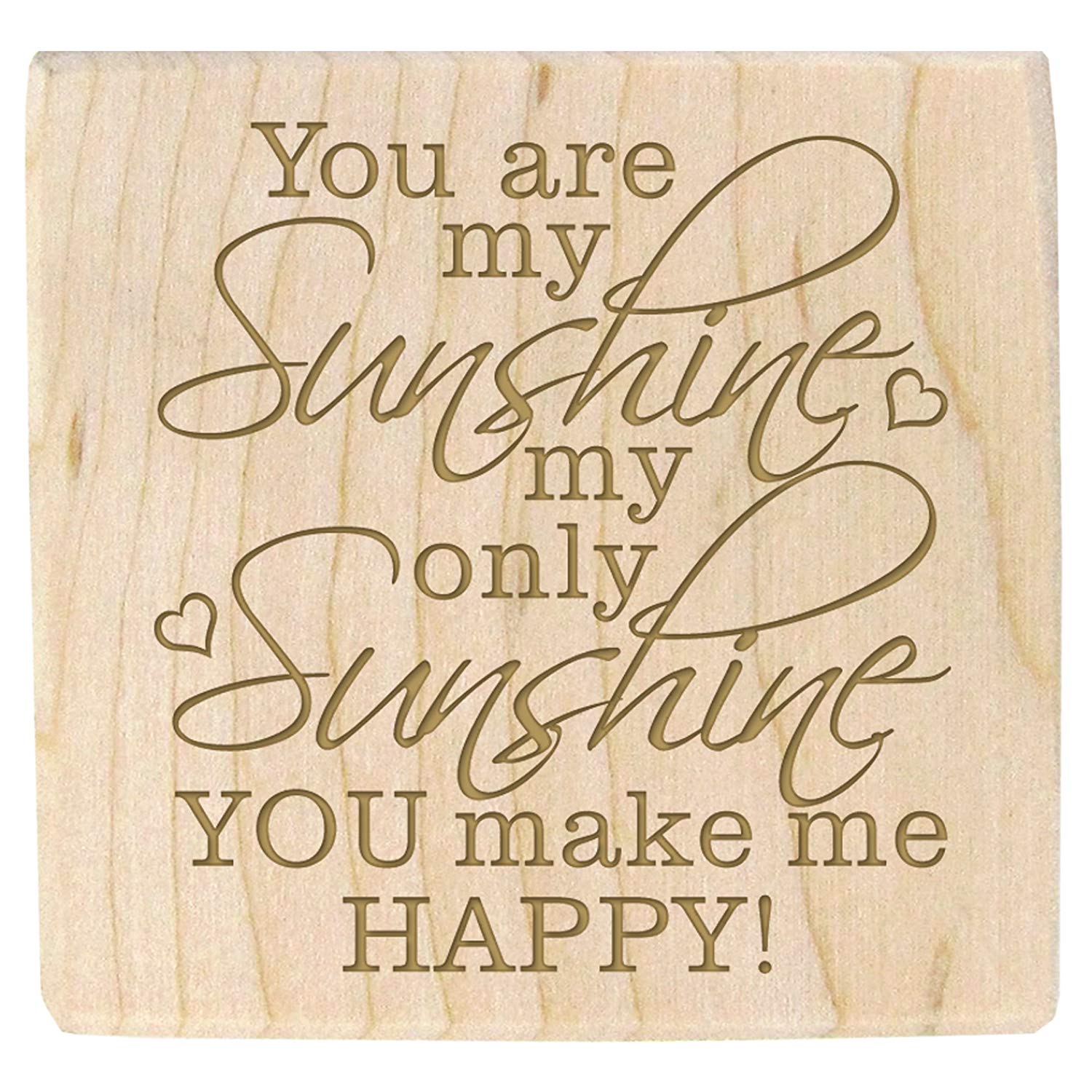 Personalized Baby Block - You Are My Sunshine - LifeSong Milestones