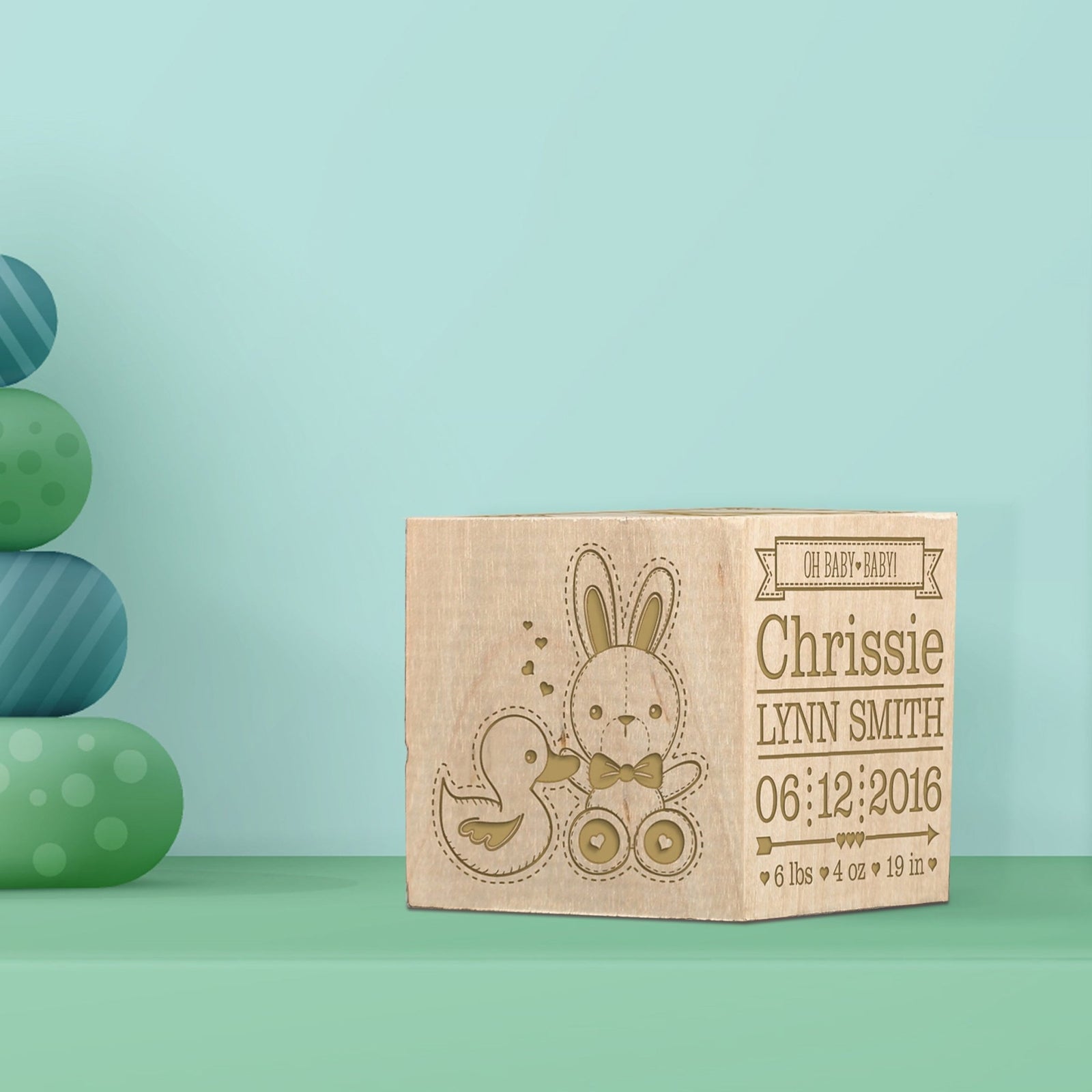 Personalized Baby Block - You Are My Sunshine - LifeSong Milestones