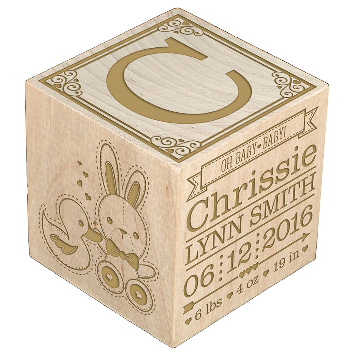 Personalized Baby Block - You Are My Sunshine - LifeSong Milestones