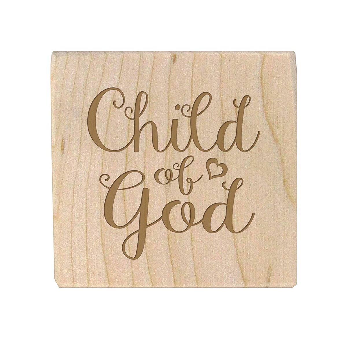 Personalized Baby Dedication Maple Blocks - May God Bless You - LifeSong Milestones