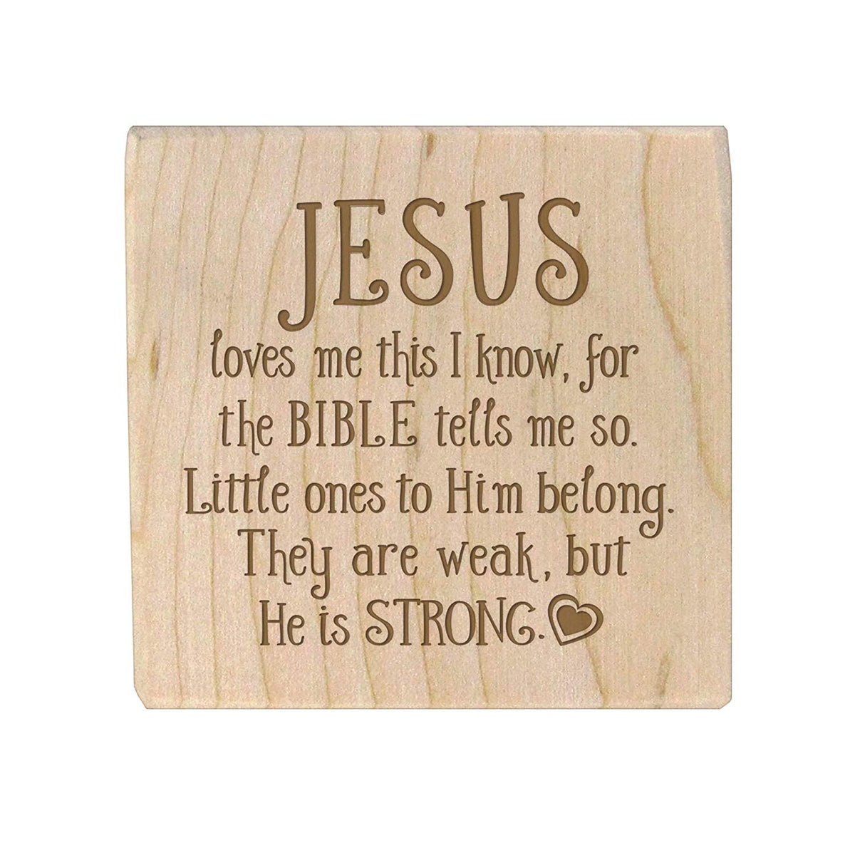 Personalized Baby Dedication Maple Blocks - May God Bless You - LifeSong Milestones