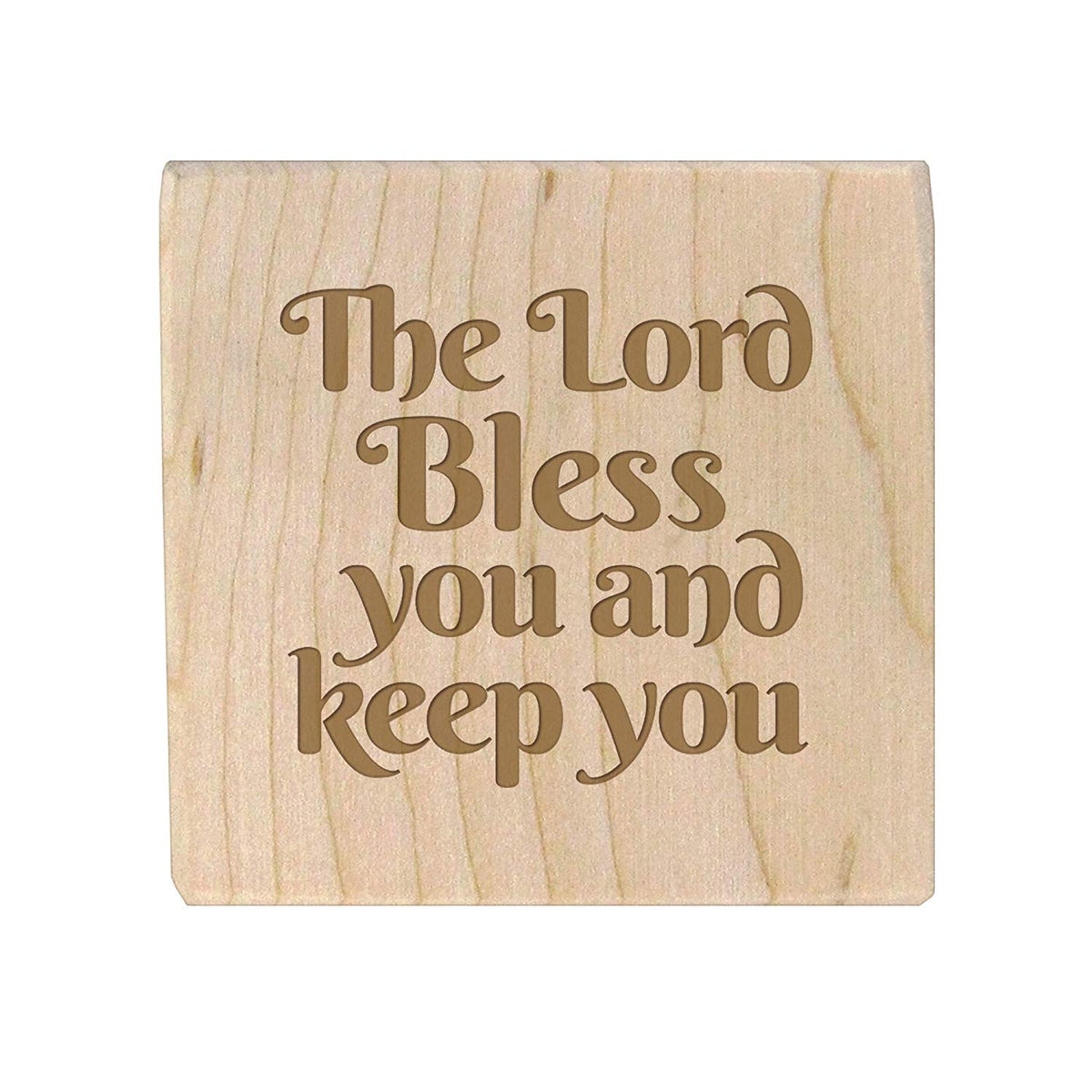 Personalized Baby Dedication Maple Blocks - May God Bless You - LifeSong Milestones