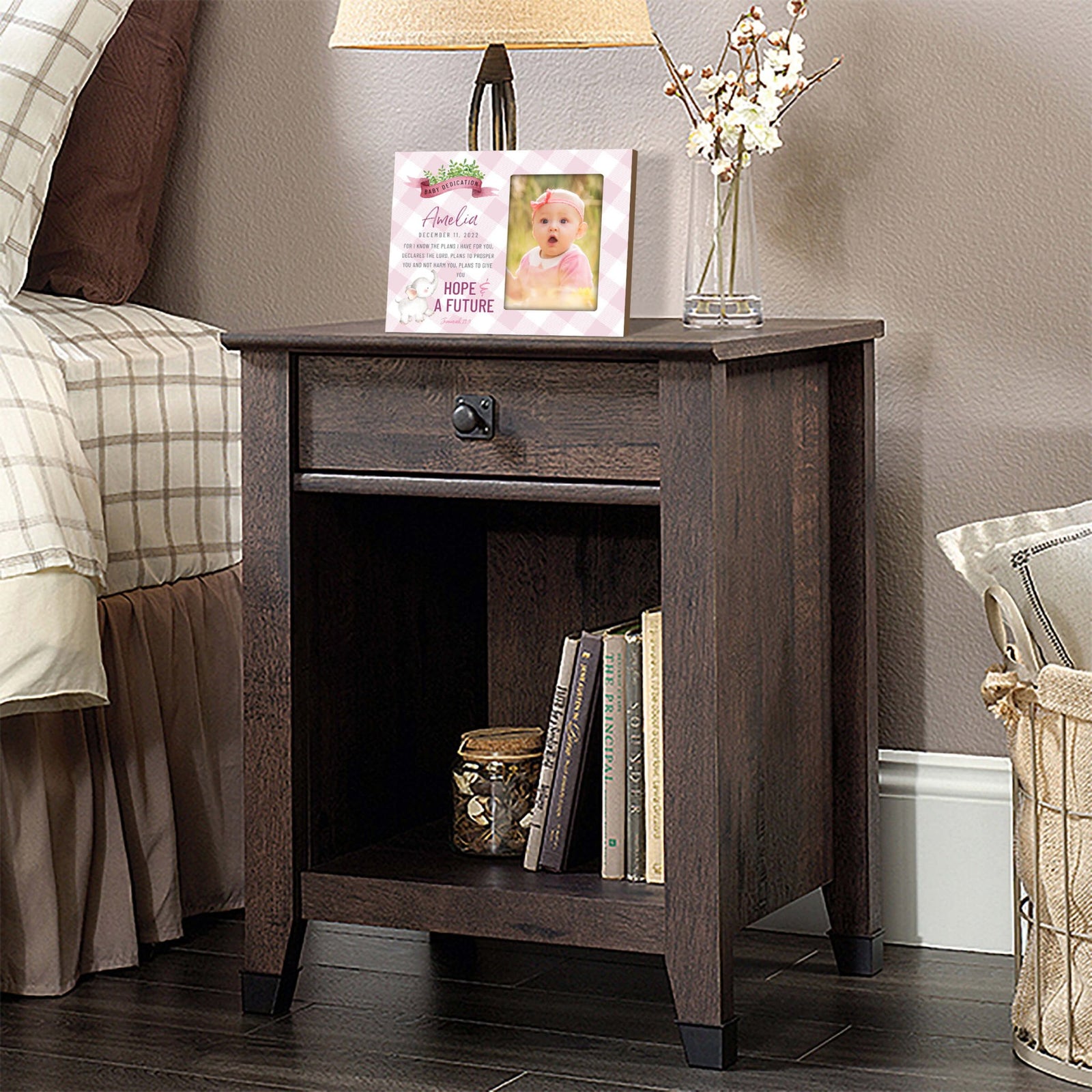 Personalized Baby Dedication Photo Frame - Hope & Future - LifeSong Milestones