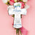 Personalized Baby Dedication Wooden Mini Cross - For I Know The Plans - LifeSong Milestones