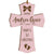 Personalized Baby's First Christmas Cross Amazing Grace - Pink - LifeSong Milestones