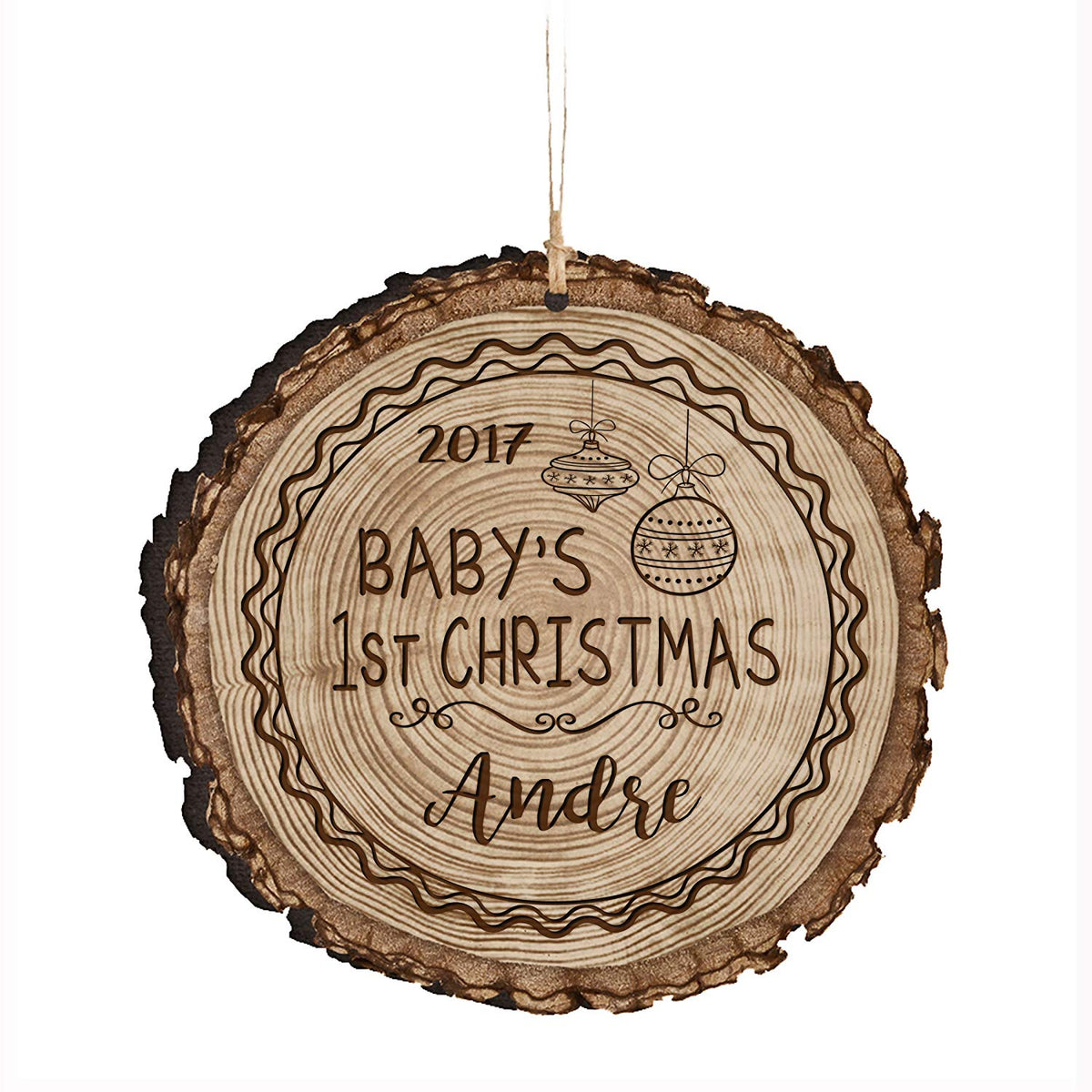 Personalized Baby&#39;s First Christmas Ornaments - 1st Christmas - LifeSong Milestones
